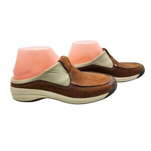 Womens Easy Spirit  Backstroke Soft Leather Slid Ons Mules
